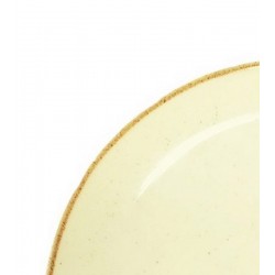 Prato 27,5cm Raso Cerâmica Corona Caoba Bege